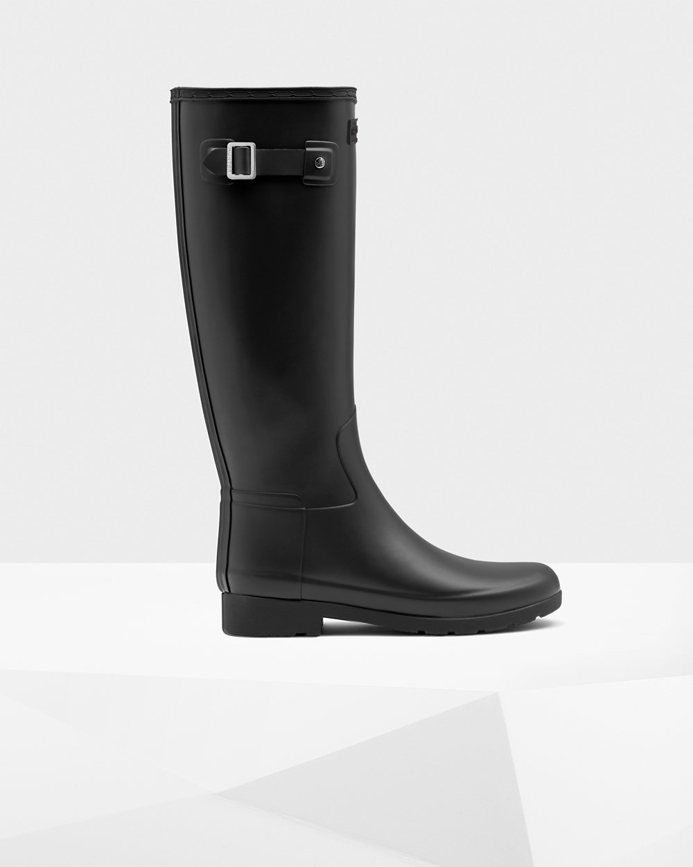 Hunter Mujer Refined Slim Fit - Botas de Lluvia Negras - 538-TZEYSV